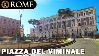 Rome guided tour ➧ Piazza del Viminale 4K Ultra HD [upl. by Janeva]