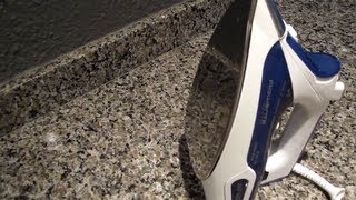 How to clean a rust spot or blemish on an clothes iron [upl. by Richey]