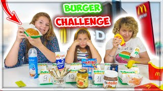 Burger Challenge  McDonalds Hamburgers [upl. by Townsend]