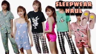 SLEEPWEAR TRYON HAUL  Cotton amp Silk Terno Set  Krizel Diaz [upl. by Hiltan]