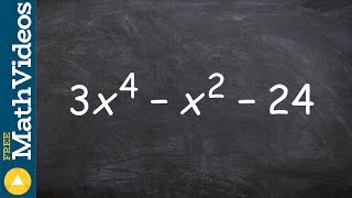 Factoring a trinomial to the fourth power using the ac method [upl. by On]