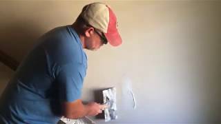 How To Fix A Door Knob Hole In DrywallSIMPLE amp EASY [upl. by Hoffer453]