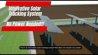 Innovative Solar Tracking SystemNo Power Needed renewable solarpower solarpanels [upl. by Nonnah256]