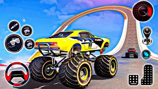 Impossible GT Car Stunts Monster Truck  Sky High Mega Ramps Racing  Android GamePlay [upl. by Aititil]