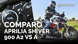 Comparo Aprilia Shiver 900 A2 vs A [upl. by Orips]