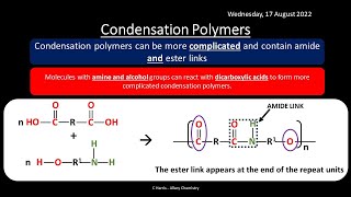 CIE Topic 35 Polymerisation REVISION [upl. by Valenba877]