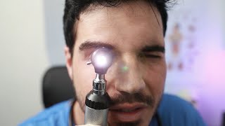 ASMR  Close up MEDICAL EXAM TRIGGERS Follow The Light Ear Cleaning Vitals [upl. by Kcirdec151]