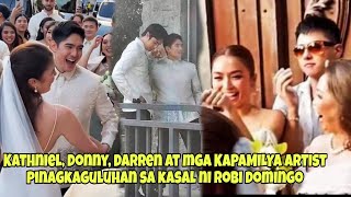 KASAL NI ROBI KATHNIEL DONNY DARREN AT MGA KAPAMILYA ARTIST PINAGKAGULUHAN SA SIMBAHAN [upl. by Ahsiemac]