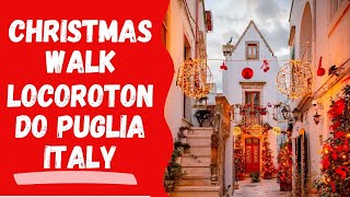 A Christmas town in Italy ✨ Locorotondo 🎄 Puglia walking tour in 4k [upl. by Deckert]