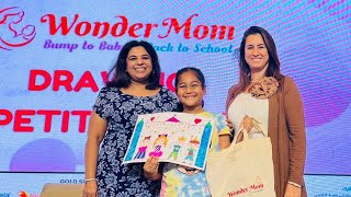 Congratulations Delisha Dsouza Consolation prize winner of Drawing Competition  Wonder Mom Fest [upl. by Aksoyn]