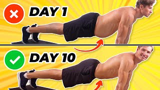 Plank Exercise For Belly Fat 10 Day Challenge [upl. by Hobie]