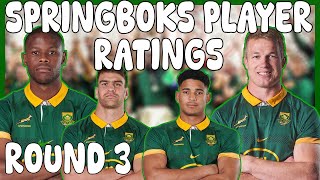 SPRINGBOK PLAYER RATINGS Springboks vs All Blacks  Rugby Championship 2024 [upl. by Lemmuela]