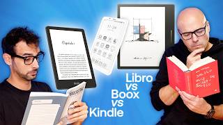 Libros vs Kindle vs Boox Palma vs Go Color 7 [upl. by Cosma]