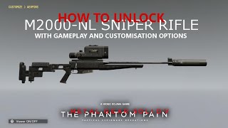 MGSV TPP  How To Unlock M2000NL Tranquiliser Sniper Best NonLethal Weapon [upl. by Erodisi]