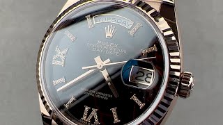 Rolex DayDate 36 quotStone Dialquot Eisenkiesel 128235 Rolex Watch Review [upl. by Elleb878]