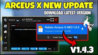 Roblox Arceus X New Update v143  Arceus X Atualizado  Arceus X Neo Script  Arceus Download [upl. by Niajneb919]