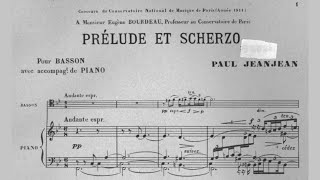 Paul Jeanjean Prélude et Scherzo 1911 [upl. by Atterol]