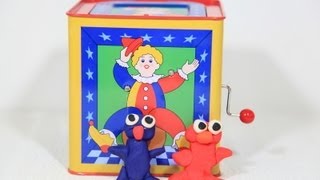 Grover Elmo Sesame Street Play With Jack in The Box Toy [upl. by Liuka381]