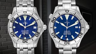 Omega Seamaster 300M Blue Dial Steel Mens Watch 22558000  SwissWatchExpo [upl. by Doralynn]