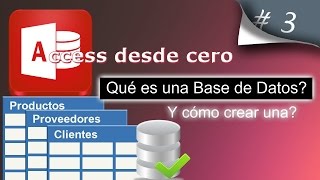 Qué es una Base de Datos y cómo crear una  Access desde cero 3 [upl. by Most]