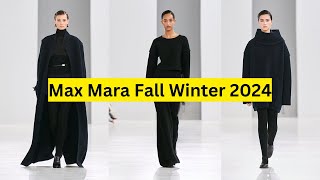 Fashion Highlights  Max Mara Fall Winter 2024 Runway Show [upl. by Notsob198]