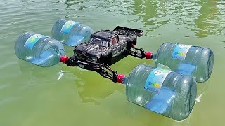 Rc Car With Water Jugs As Wheels  part 2 [upl. by Neema680]