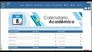 Calendario Académico Perfil Administrativo [upl. by Yerdna410]