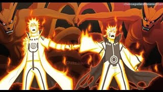 Minato and Naruto vs Obito ten tails Jubito   Faher and son combo fourth ninja war [upl. by Rabush]