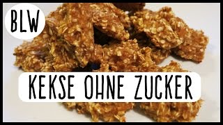 Kekse ohne Zucker  BLW  Rezept  Babykekse  deutsch  Kindertipp [upl. by Torre483]