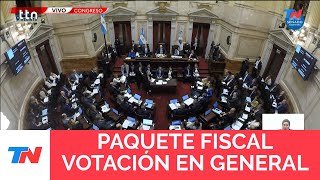 PAQUETE FISCAL LA VOTACIÓN EN GENERAL [upl. by Sorrows]