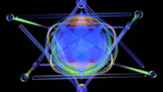 Tetrahedron Molecule with spinning Merkaba [upl. by Tawnya]