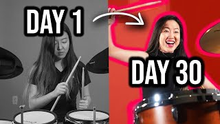 I Tried to Learn How to Play the Drums in 30 Days [upl. by Simeon]