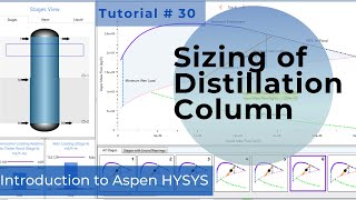 Internal Sizing of Distillation Colum in HYSYS to Avoid Flooding and Weeping [upl. by Nial]