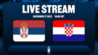 2023 MEN’S OLYMPIC ICE HOCKEY QUALIFICATION Round 2 Group M  SRB vs CRO [upl. by Qifahs601]