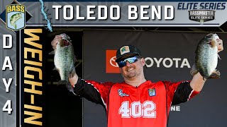 ELITE Day 4 weighin at Toledo Bend [upl. by Adimra]