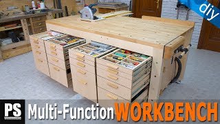 High Capacity Multi Function Workbench Build  Part 4 [upl. by Thornburg243]