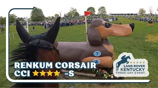 HELMET CAM Renkum Corsair CCI 4 S  2023 Land Rover Kentucky Three Day Event [upl. by Leodora918]