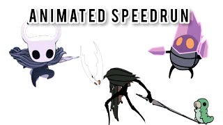 Hollow Knight Speedrun ANIMATED [upl. by Annairda]