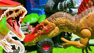 Ultimate Jurassic World Collection Spinosaurus vs Gryposuchus vs Yangchuanosaurus vs TREX vs IREX [upl. by Rimidalb]