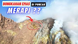 Bongkahan Emas di Kawah Gunung Merapi  Kondisi Terkini Puncak Merapi Pasaca Erupsi [upl. by Lathe]