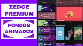 como poner FONDOS de pantalla con MOVIMIENTO  ZEDGE premium APK mod actualización 2024 [upl. by Goode]