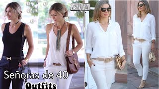 MODA PARA MUJERES DE 40 AÑOS CÓMO VESTIR A TUS 40 AÑOS OUTFITS PARA SEÑORAS DE 40 AÑOS MODA Y ESTILO [upl. by Screens421]