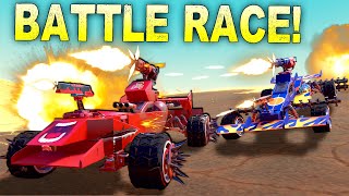 Multiplayer Death Race Through the Airborne Map Trailmakers [upl. by Lachish99]