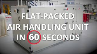 60 second flat pack AHU install with plug fan [upl. by Gonta]