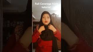 Full Coverage Hijab Style Only 2 pinHijab Tutorial Lubna hijab hijabstyle hijabi hijabers [upl. by Ellenar]