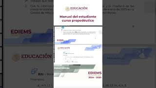 Manual del curso propedéutico EDIEMS Matemáticas 20242025 [upl. by Worl]