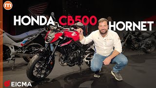 Honda CB500 Hornet 2024  Ecco come cambia la CB500 F a EICMA 2023 [upl. by Worl]