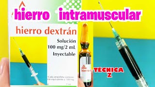 🌟CÓMO PREPARAR y APLICAR quotHIERROquot INTRAMUSCULAR🌟 cómo se administra HIERRO DEXTRÁN [upl. by Htenay493]