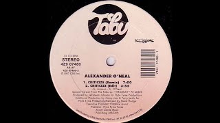 Alexander ONeal – Criticize Remix 1987 [upl. by Australia]