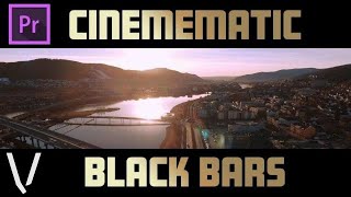 How to add cinematic black bars to videos in premiere pro cc [upl. by Llohcin]